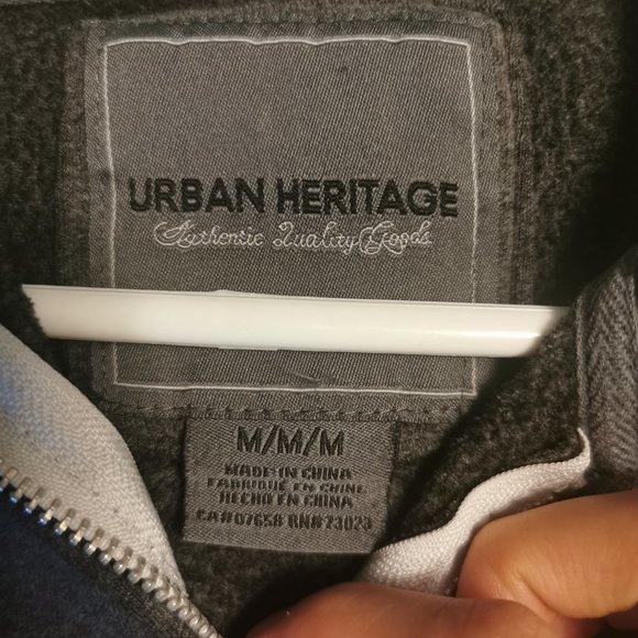 Urban Heritage Dark Grey Hoodie - Picture 4 of 4